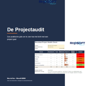 Ebook Project Audit inclusief Scorecard (NL)